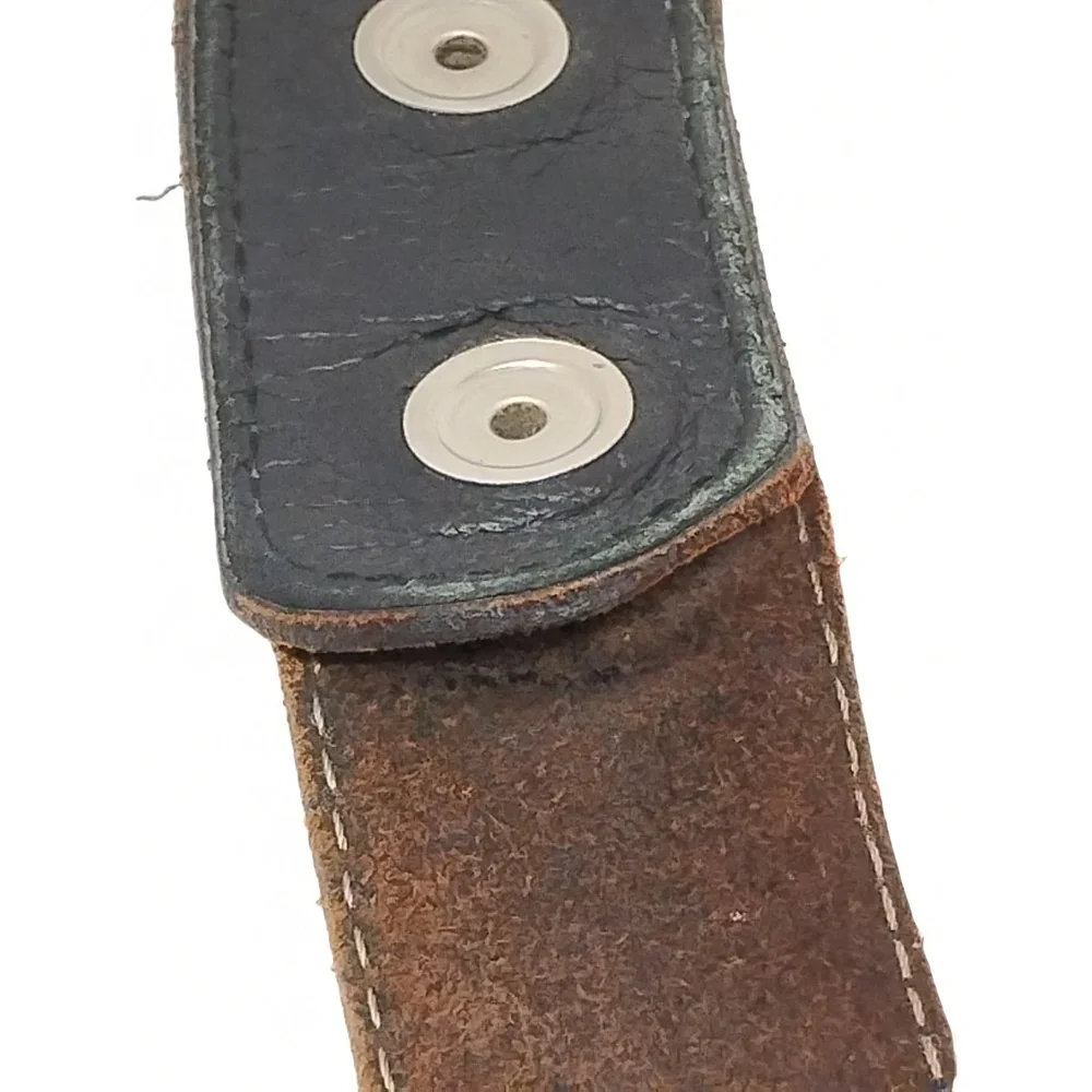 Harley-Davidson Streetwear Grunge Leather Belt Size 50 Interchangeable Strap